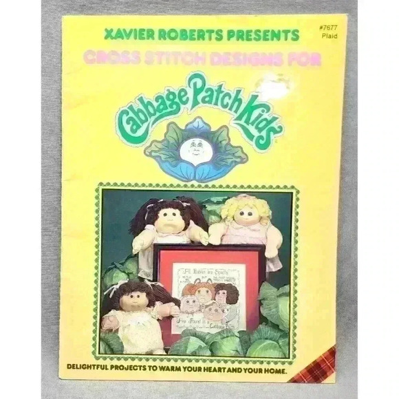 Cross Stitch Designs For Cabbage Patch Kids by Xavier Roberts Pattern Book #7677 - Picture 1 of 3